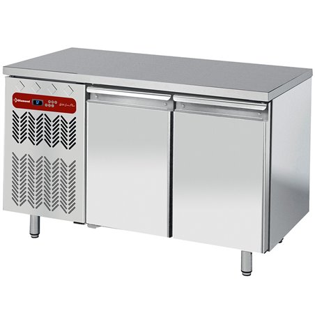 Table frigorifique ventil&eacute;e, 2 portes GN 1/1, groupe &agrave; gauche - Diamond - TG2N/HGX-R2