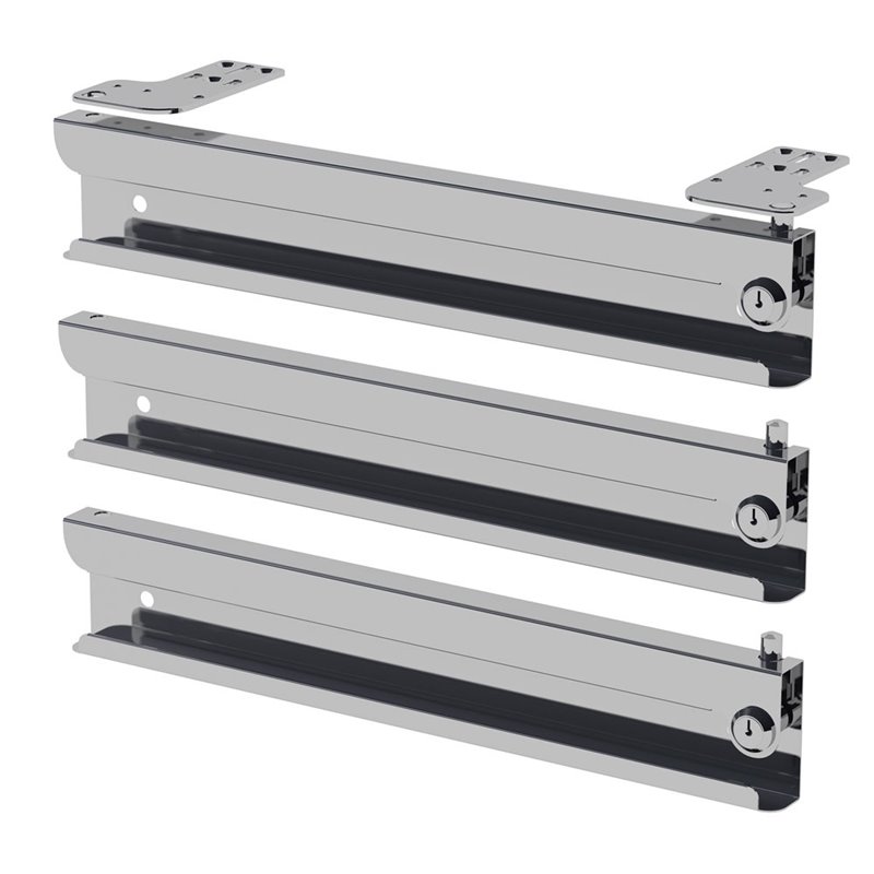 Option kit 3 tiroirs: serrures "mont&eacute;es" (3 pcs) - Diamond - TOS-H3