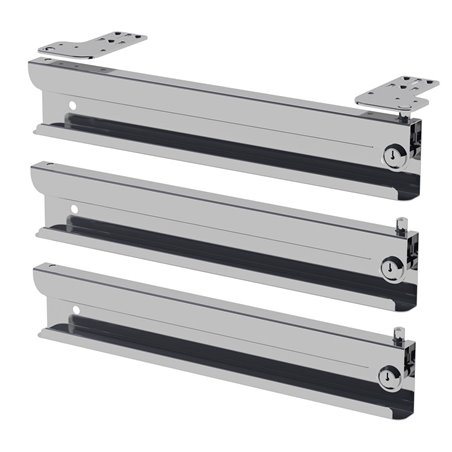 Option kit 3 tiroirs: serrures "mont&eacute;es" (3 pcs) - Diamond - TOS-H3