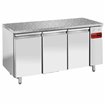 Table de cong&eacute;lation, vent.,3 portes EN 600x400 - Top en granit (Sans groupe) - Diamond - TPS3B/HG