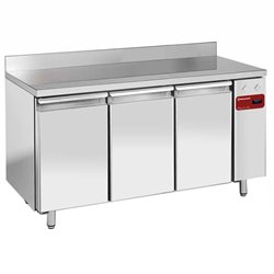 Table frigorifique,"murale", ventil&eacute;e, 3 portes EN 600x400, 550 Lit.(Sans groupe) - Diamond - TPS3N/HA