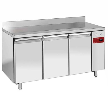 Table frigorifique,"murale", ventil&eacute;e, 3 portes EN 600x400, 550 Lit.(Sans groupe) - Diamond - TPS3N/HA