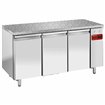 Table frig., vent.,3 portes EN 600x400 - Top en granit (Sans groupe) - Diamond - TPS3N/HG