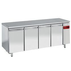 Table frigorifique, ventil&eacute;e, 4 portes EN 600x400, (Sans groupe) - Diamond - TPS4N/H