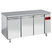 Table de cong&eacute;lation, ventil&eacute;e, 3 portes GN 1/1, (Sans groupe) - Diamond - TS3B/H