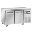 Table de cong&eacute;lation, ventil&eacute;, 2 portes GN 1/1, sur roues, 2 avec freins - Diamond - WR-GTB2-2B