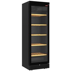 Vitrine cave &agrave; vins ventil&eacute;e 382 litres - 5 niveaux - sans cadre - NOIRE - Diamond - CVS38-BV