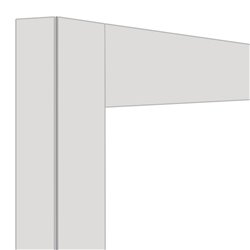 D&eacute;co vitrine 216 Lt. Blanc mat - Diamond - DE21-BI/N