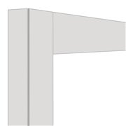 D&eacute;co vitrine 216 Lt. Blanc mat - Diamond - DE21-BI/N