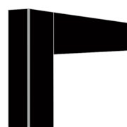 D&eacute;co vitrine 216 Lt. Noir mat - Diamond - DE21-NR/N