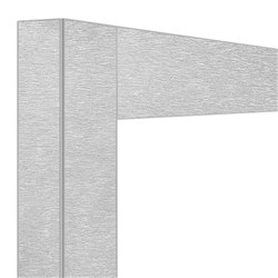 D&eacute;co jonction 2x 216 Lt.Acier satin&eacute;  - Diamond - DE21-U-AS/N