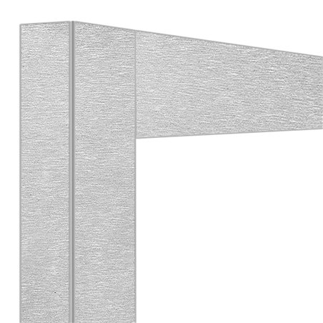 D&eacute;co jonction 2x 216 Lt.Acier satin&eacute;  - Diamond - DE21-U-AS/N