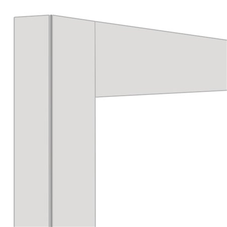 D&eacute;co jonction 2x 216 Lt. Blanc mat - Diamond - DE21-U-BI/N
