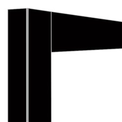 D&eacute;co jonction 2x 216 Lt. Noir mat  - Diamond - DE21-U-NR/N