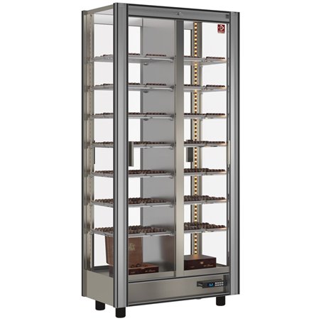 Vitrine r&eacute;frig&eacute;r&eacute;e chocolat Lt. 530 - Traversant - Modulable - Diamond - GCC-1/TR-R2