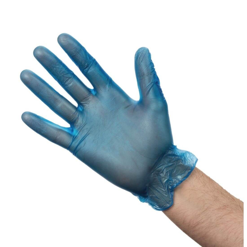 Gants alimentaires en vinyle poudr&eacute; taille XL - Pack de 100 - CB254-XL - Vogue