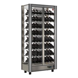 Vitrine r&eacute;frig&eacute;r&eacute;e &agrave; vins Lt. 530 - Traversant - Modulable - Diamond - GVV-2/TR-R2