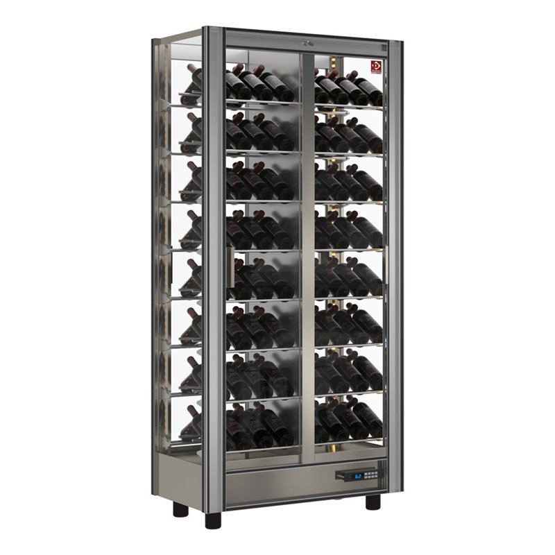 Vitrine r&eacute;frig&eacute;r&eacute;e &agrave; vins Lt. 530 - Traversant - Modulable - Diamond - GVV-2/TR-R2