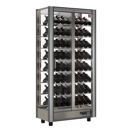 Vitrine r&eacute;frig&eacute;r&eacute;e &agrave; vins Lt. 530 - Traversant - Modulable - Diamond - GVV-2/TR-R2