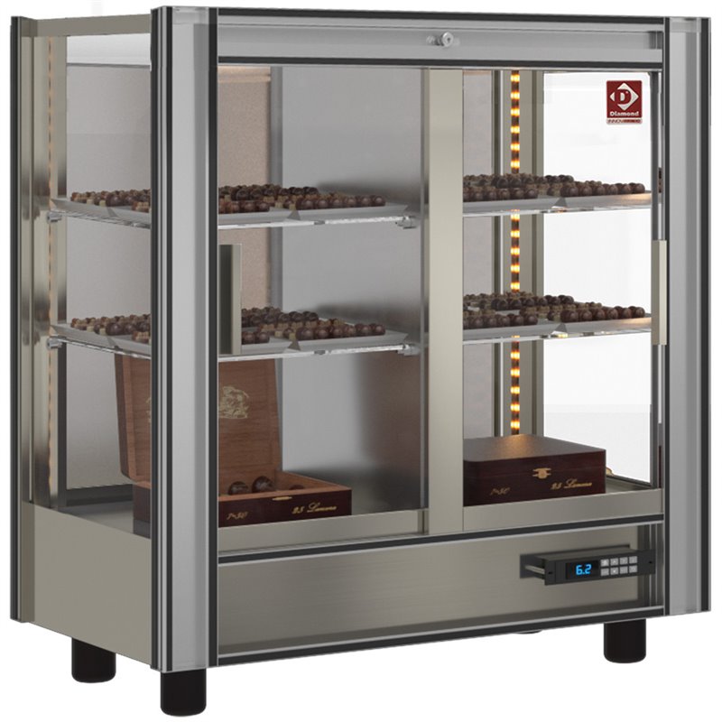Vitrine r&eacute;frig&eacute;r&eacute;e chocolat Lt. 216 - Modulable - Diamond - PCC-1-R6