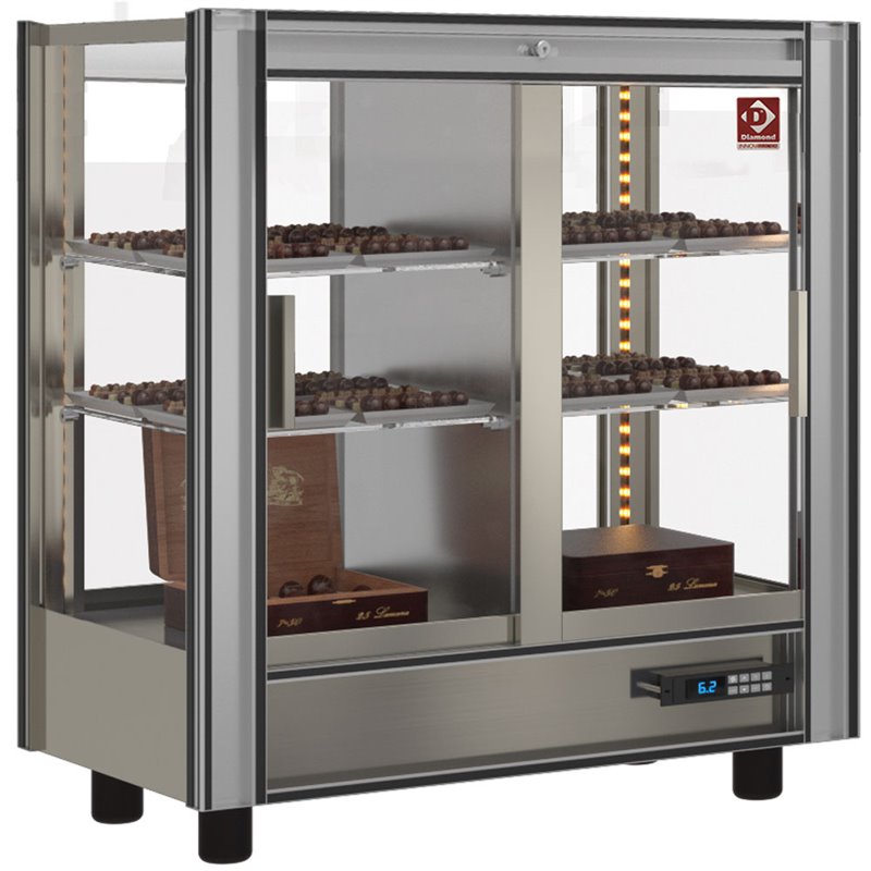 Vitrine r&eacute;frig&eacute;r&eacute;e chocolat Lt. 216 - Traversant - Modulable - Diamond - PCC-1/TR-R6