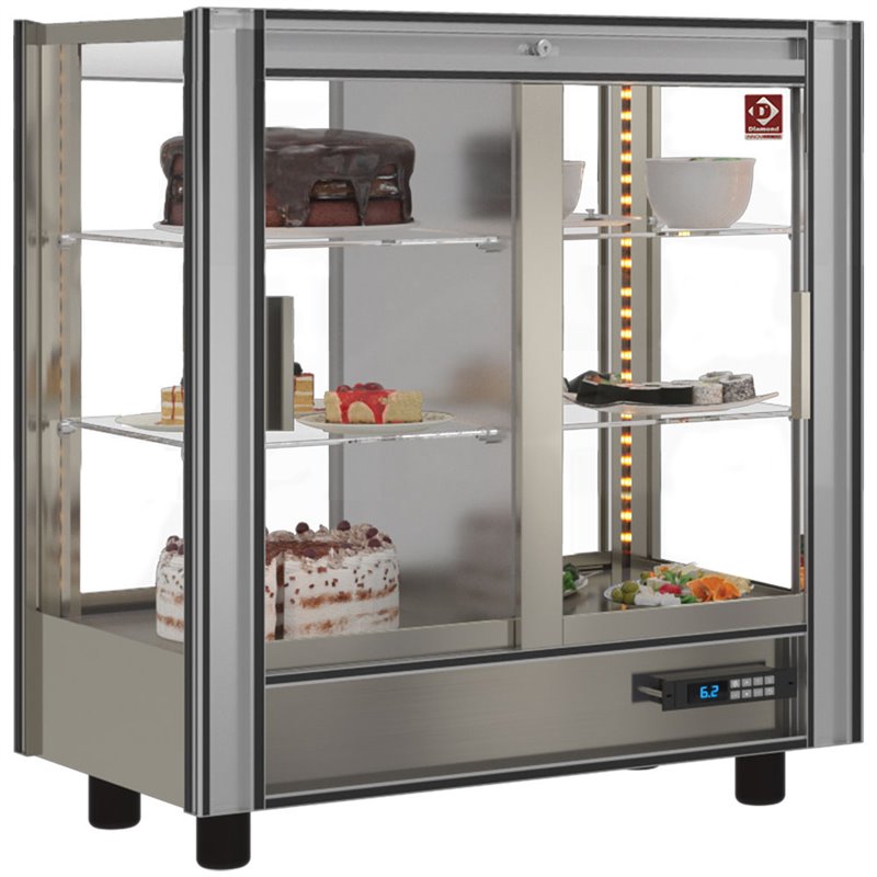 Vitrine r&eacute;frig&eacute;r&eacute;e gastronomie Lt. 216 - Traversant - Modulable - Diamond - PGN-1/TR-R6