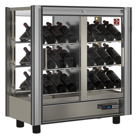 Vitrine r&eacute;frig&eacute;r&eacute;e &agrave;&nbsp; vins Lt. 216 - Traversante - Modulable - Diamond - PVV-2/TR-R6