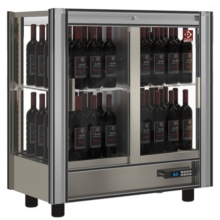 Vitrine r&eacute;frig&eacute;r&eacute;e &agrave;&nbsp; vins Lt. 216 - Traversante - Modulable - Diamond - PVV-3/TR-R6