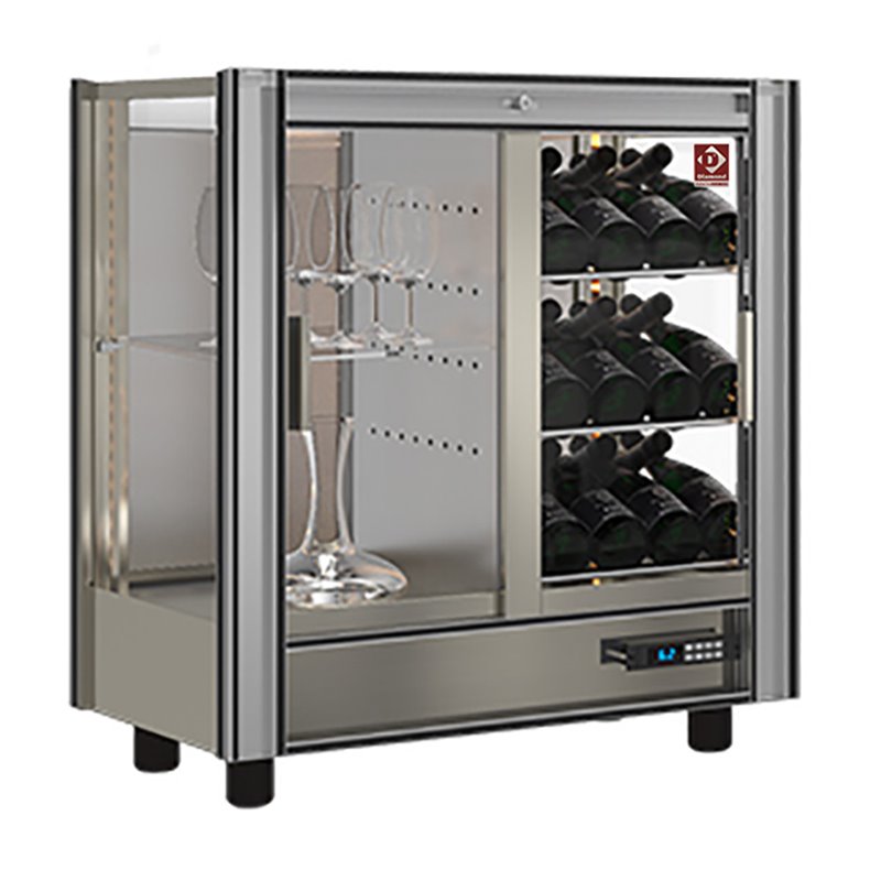 Vitrine r&eacute;frig&eacute;r&eacute;e &agrave;&nbsp; vins Lt. 216 - Modulable - Diamond - PVV-4-R6