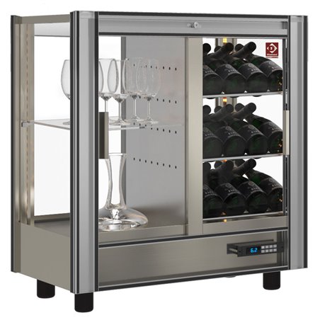 Vitrine r&eacute;frig&eacute;r&eacute;e &agrave;&nbsp; vins Lt. 216 - Traversante - Modulable - Diamond - PVV-4/TR-R6