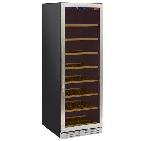 Vitrine cave &agrave; vins, ventil&eacute;e, porte en acier inox, 470 Lt. - NOIRE - Diamond - WCB/38-T1
