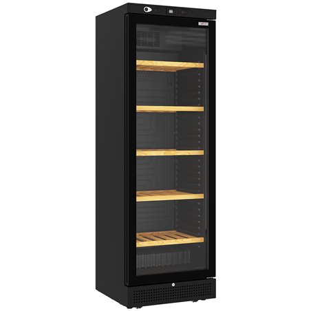 Vitrine cave &agrave; vins ventil&eacute;e 382 litres - 5 niveaux - NOIRE - Diamond - WR-38G7-CV