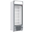 Vitrine ventil&eacute;e n&eacute;gative vitr&eacute;e 496  litres - 6 niveaux avec caisson lumineux - BLANCHE - Diamond - CLN53-SW