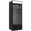 Vitrine ventil&eacute;e positive 715 litres NOIRE avec caisson lumineux - Diamond - CLP72-SB