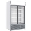 Vitrine ventil&eacute;e positive 1230 litres, caisson lumineux, 2 portes coulissantes - BLANCHE - Diamond - DRK12-CW