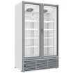 Vitrine ventil&eacute;e positive 1142 litres, 2 portes battantes - BLANCHE - Diamond - DRP12-2W