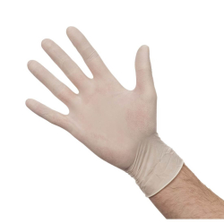 Gepoederde latex handschoenen