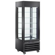 Vitrine "FULL vitr&eacute;e" 440 Lt., 5 niveaux en verre, ventil&eacute;e - ICE CREAM & PASTRY - NOIR - Diamond - MAX/507-BB