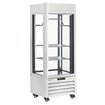 Vitrine "FULL vitr&eacute;e" 440 Lt., 2 &eacute;tag&egrave;res & barre &agrave; viande, ventil&eacute;e - MEAT - BLANC - Diamond - MAX/507-MW