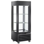 Vitrine "FULL vitr&eacute;e" 440 Lt., 1 niveau + 2 &eacute;tag&egrave;res, ventil&eacute;e - WINE - NOIR - Diamond - MAX/507-VB