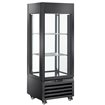 Vitrine "FULL vitr&eacute;e" 440 Lt., 1 niveau + 2 &eacute;tag&egrave;res, ventil&eacute;e - WINE - NOIR - Diamond - MAX/507-VB