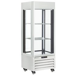 Vitrine "FULL vitr&eacute;e" 440 Lt., 1 niveau + 2 &eacute;tag&egrave;res, ventil&eacute;e - WINE - BLANC - Diamond - MAX/507-VW