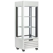 Vitrine "FULL vitr&eacute;e" 440 Lt., 1 niveau + 2 &eacute;tag&egrave;res, ventil&eacute;e - WINE - BLANC - Diamond - MAX/507-VW