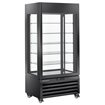 Vitrine "FULL vitr&eacute;e" 600 Lt., 5 niveaux en verre, ventil&eacute;e - ICE CREAM & PASTRY - NOIR - Diamond - MAX/609-BB