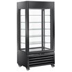 Vitrine "FULL vitr&eacute;e" 600 Lt., 5 niveaux en verre, ventil&eacute;e - CHOCOLATE - NOIR - Diamond - MAX/609-CB