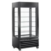 Vitrine "FULL vitr&eacute;e" 600 Lt., 5 niveaux en verre, ventil&eacute;e -  PASTRY - NOIR - Diamond - MAX/609-PB