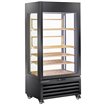Vitrine "FULL vitr&eacute;e" 600 Lt., 1 niveau + 4 &eacute;tag&egrave;res, ventil&eacute;e - WINE - NOIR - Diamond - MAX/609-VB2