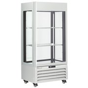 Vitrine "FULL vitr&eacute;e" 600 Lt., 1 niveau + 2 &eacute;tag&egrave;res, ventil&eacute;e - WINE - BLANC - Diamond - MAX/609-VW