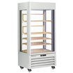 Vitrine "FULL vitr&eacute;e" 600 Lt., 1 niveau + 4 &eacute;tag&egrave;res, ventil&eacute;e - WINE - BLANC - Diamond - MAX/609-VW2