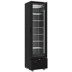 Vitrine ventil&eacute;e n&eacute;gative vitr&eacute;e 221 litres - 7 niveaux fixes - NOIRE - Diamond - SSN33-SB